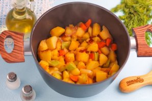 Рагу из кабачков и картофеля - фото шаг 7