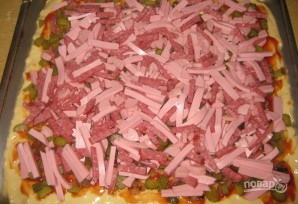 Пицца в духовке (тесто на майонезе) - фото шаг 8