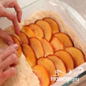 Открытый пирог с персиками - фото шаг 5