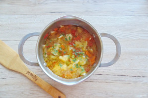 Суп с брюссельской капустой и брокколи - фото шаг 9