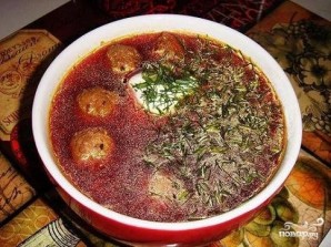 Суп с фрикадельками и томатной пастой - фото шаг 8