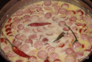 Острый испанский суп с колбасками - фото шаг 7