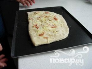 Крытый пирог с беконом и сыром - фото шаг 6