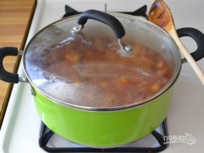 Макароны с фасолью в томатном соусе - фото шаг 6