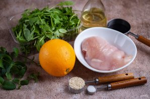 Салат с курицей и рукколой - фото шаг 1