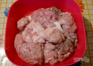 Жареные телячьи мозги в кляре  - фото шаг 1