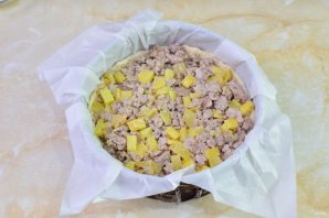 Пирог с мясом на кефире - фото шаг 11