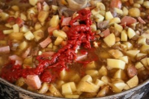 Суп из чечевицы с копченостями - фото шаг 6