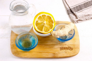Имбирный лимонад с медом - фото шаг 1