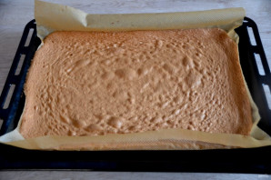 Торт "Полено" с вишней - фото шаг 13