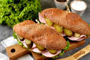 Бутерброд с солеными огурцами - фото шаг 6