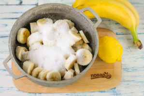 Банановое варенье с лимоном - фото шаг 3