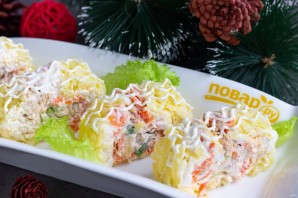 Салат-рулет "Мимоза" на Новый год 2026 - фото шаг 8