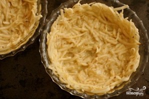 Пирог с картофельной корочкой, цветной капустой и сыром - фото шаг 1