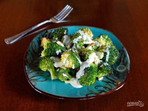 Тёплый салат из брокколи - фото шаг 3