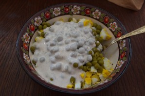 Салат с печенью и сыром - фото шаг 4