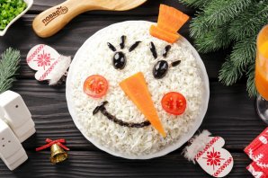 Салат "Снеговик" - фото шаг 16