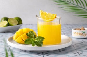Сок из апельсина, лайма и манго - фото шаг 7