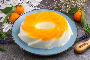 Торт с мандаринами без выпечки - фото шаг 8