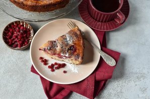 Открытый пирог с брусникой - фото шаг 15