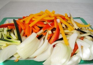 Макароны с овощами - фото шаг 1