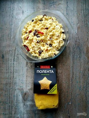 Творожная запеканка с полентой "Bravolli" - фото шаг 5