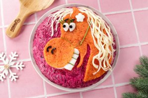 "Селёдка под шубой" на год Лошади - фото шаг 10