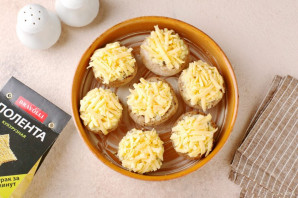 Шампиньоны фаршированные полентой "Bravolli" - фото шаг 7