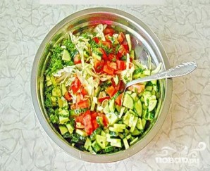 Летний салат по-молдавски - фото шаг 4