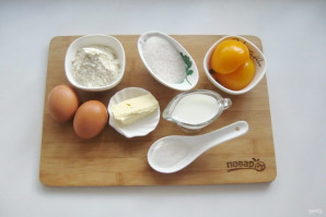 Кексы с консервированными персиками - фото шаг 1