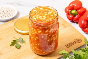 Перец с фасолью на зиму - фото шаг 11