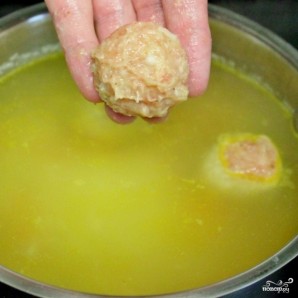Домашний суп с фрикадельками - фото шаг 4