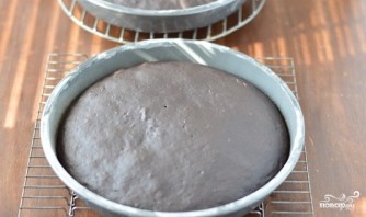 Шоколадный торт с творожным кремом - фото шаг 3