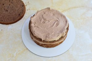 Шоколадный слоеный торт - фото шаг 14