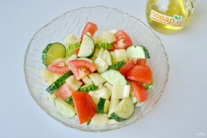 Овощной салат - фото шаг 4