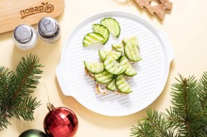 Тосты "Елочки" - фото шаг 6