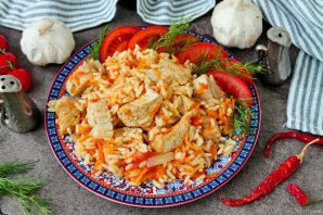 Рис с мясом в мультиварке - фото шаг 12