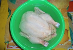 Курица в рукаве в духовке - фото шаг 1