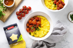 Полента "Bravolli" с помидорами черри - фото шаг 6