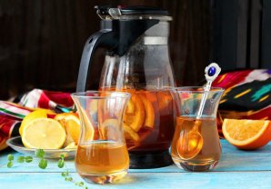 Ташкенский чай с лимоном и мятой - фото шаг 7