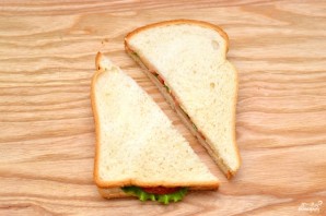 Сэндвич с ветчиной - фото шаг 5