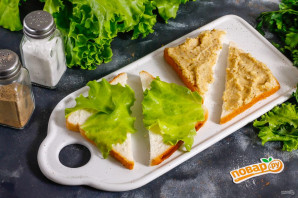 Двухэтажный сэндвич с помидорами и хумусом - фото шаг 4