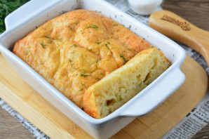 Пирог с сыром и зеленью на кефире - фото шаг 13