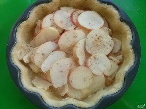 Яблочный пирог со сметанной заливкой (очень вкусный) - фото шаг 6