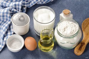 Тесто на сковороде - фото шаг 1