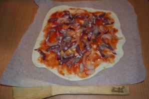 Пицца с индейкой - фото шаг 5