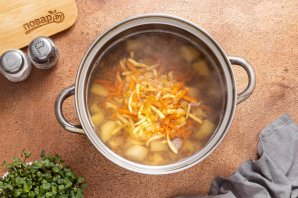 Постный суп с гречкой - фото шаг 7