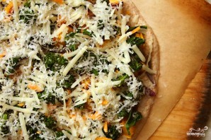 Пицца со сквошем и капустой кале - фото шаг 2