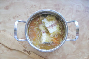 Томатный суп с треской - фото шаг 12