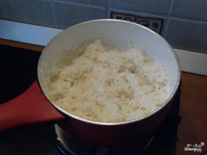 Морская капуста с рисом - фото шаг 1
